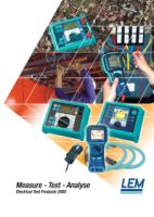 LEM publie son catalogue 2005 dinstruments de test et de mesure